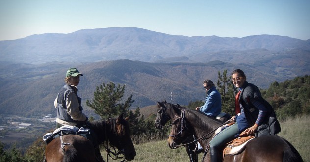 Horse riding in Tuscany farmhouse